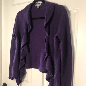 Purple cashmere cardigan **discounted